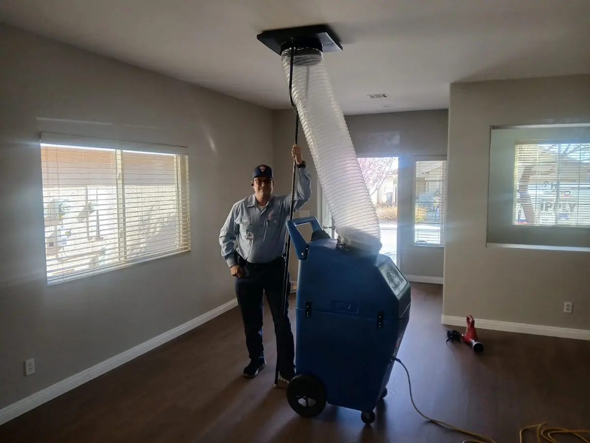 Professional Dryer Vent Cleaning work inside a Tracy home